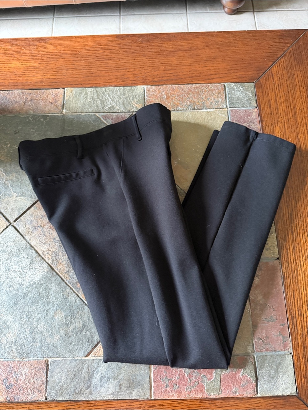 Women’s Quince Black  Pants - Classic Tailored Trousers